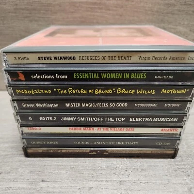 CD Lot 8 Mixed Artists Blues Jazz Jimmy Smith Grover Washington Steve Winwood - Image 1 of 2