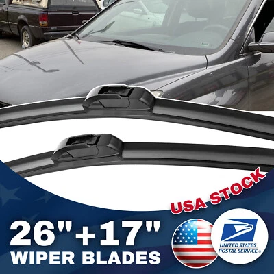 Par de limpiaparabrisas delantero 26"+17" para todas las estaciones para Infiniti G37 2008-2011 Foto 1 de 4