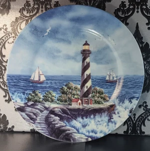 AMERICAN LIGHTHOUSE 8” Collectors Plate - Afbeelding 1 van 2