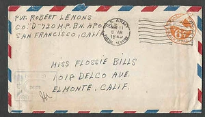 DATE 1944 COVER UC6 RE-CUT DIE (RE-ENTRY) UPSS #AM-24a CATS $100.00 WW2 SEE INFO - Imagen 1 de 1
