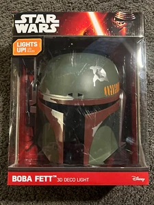 Mandelorian Disney Star Wars - Boba Fett Helmet 3D Deco Light - Picture 1 of 7
