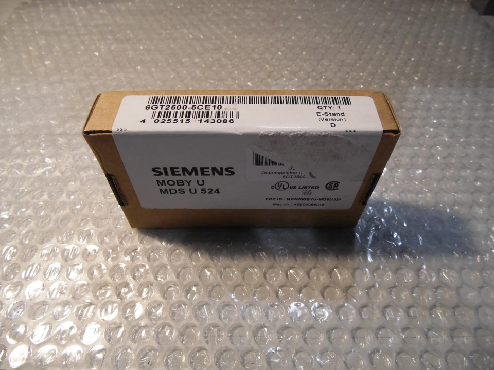 Siemens 6GT2500-5CE10, MOBY U Mobiler Datenspeicher MDS U524, unbenutzt OVP - Bild 1 von 1