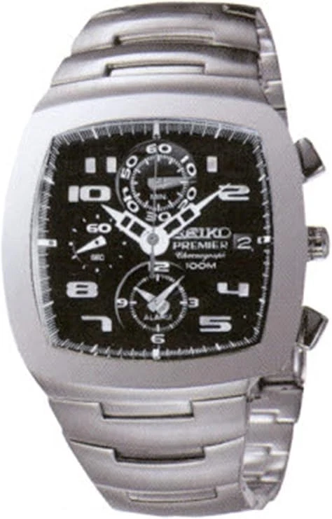 Мужские часы-хронограф Seiko SNA145 Premier, хронограф, кварцевый механизм - Изображение 1 из 1