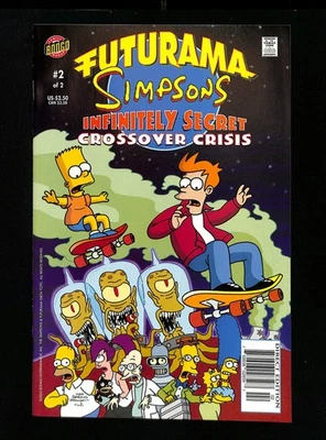 Futurama Simpsons Special Infinitely Secret Crossover Crisis #2 NM+ 9.6 - Image 1 of 2