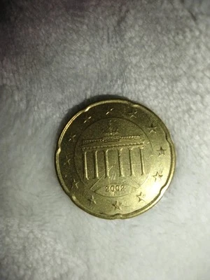 2002 F  20 EURO CENTS  GERMANY  COIN  very collectible   - Image 1 of 4
