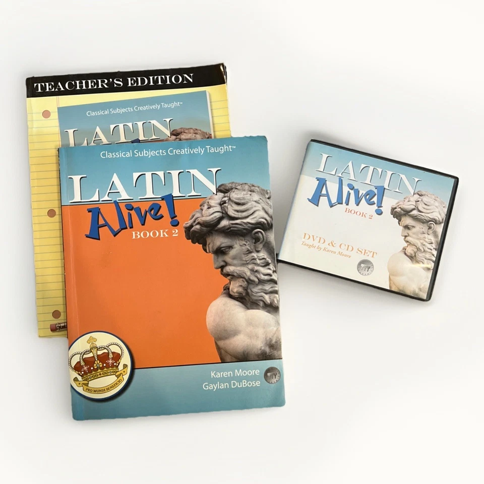 Latin Alive Book 2, Student Book, Teacher Book, and DVD CD Set - Image 1 of 1
