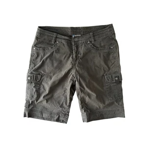 KUHL Women's Sz 10 Vintage Patina Dye Gray Outdoor Hiking Casual Shorts LN - Picture 1 of 6