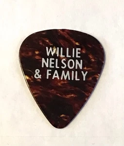 Willie Nelson & Family Translucent Guitar Pick Vintage Tour Artist Concert - Picture 1 of 4