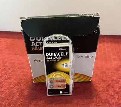 Baterías para audífonos Duracell Activair: tamaño 13 (60 baterías) caducan: 2025 - 12 Foto 1 de 4
