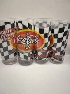 Set 4 bicchieri da collezione Nascar Racing Coca Cola Cola in confezione originale - Foto 1 di 7
