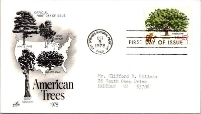 FDC 1978 SC #1767a Artcraft, White Oak - Hot Springs Park AR - Single - J7069 - Image 1 of 2