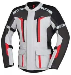 iXS Mens Motorbike Touring Jacket Textile All Season CE Certified Armour ETP-02 - Picture 1 of 4