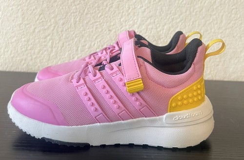 Adidas Little Girls Racer TR21 EL x LEGO Bliss Orchid ID7366 rosa giallo taglia 1 anno