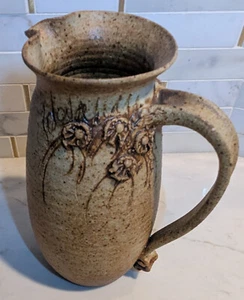 SIGNED - 1975 - Michael Schlyer (Flat Earth Pottery Kansas) pitcher - Picture 1 of 3