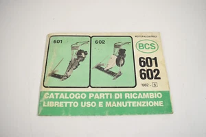 Motocofalciatrice BCS 601 602 Catalogo Parti di Ricambio Uso e Manutenzione 27 - Imagen 1 de 3