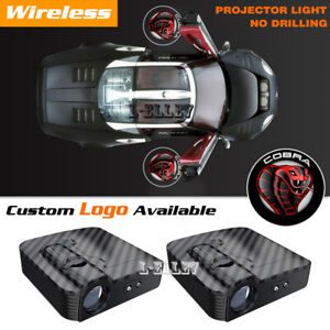 Wireless Car Door Courtesy Red Shelby Cobra Projector Ghost Shadow Spot Light