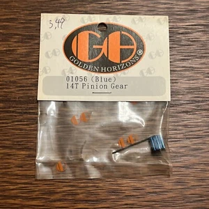 GOLDEN HORIZONS 01056 14T Pinion Gear, Blue: Mini-T, MLST, MRAM (GHH01056) - Picture 1 of 2