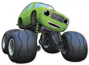 Adesivo in vinile Monster Truck Machines colore sottaceto camion decalcomania 5"x4" - Foto 1 di 1