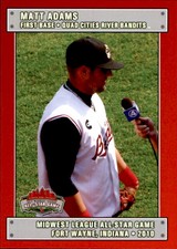 2010 Midwest League All-Stars #1 Matt Adams Philipsburg Pennsylvania PA Card
