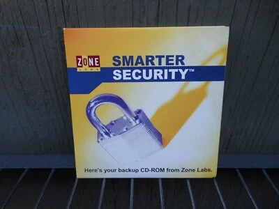 Vintage ZONE LABS SMARTER SECURITY Backup CD-ROM (Sealed NEW) 12D - Image 1 of 2