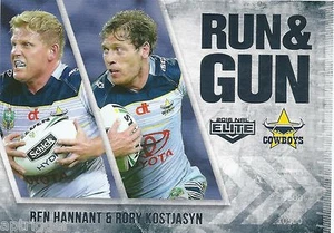 2016 NRL Elite Run & Gun (RG 18 / 32) Ben HANNANT / Rory KOSTJASYN Cowboys - Picture 1 of 1