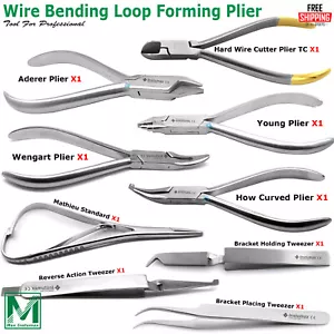 Orthodontic Tooth Braces Pliers Surgical Dental Bracket Holding Placing Tweezers - Picture 1 of 11