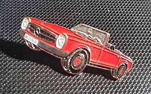 Mercedes Benz Pin Pagode SL W113 rot lackiert - Maße 39x17mm
