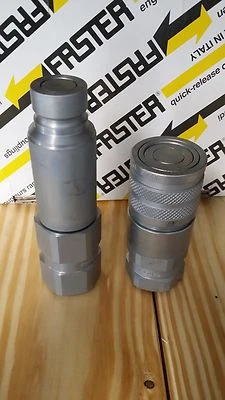 Acopladores rápidos hidráulicos de cara plana más rápidos Foto 1 de 4