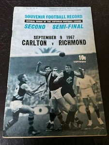 VFL football record - Carlton V. Richmond - Second Semi-final, 1967. - Picture 1 of 2