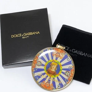 MINT Dolce & Gabbana D&G Beauty Compact Mirror Fabric Case Mallorca Limited - Picture 1 of 20