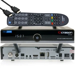 Octagon SF8008 4K UHD E2 DVB-S2X & Dvb-C / T2 Linux Combo Receiver USB WLAN ♻️ - Picture 1 of 7