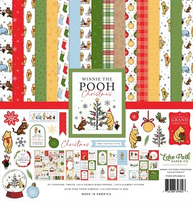 Echo Park WINNIE The POOH Christmas 12x12 Collection Kit Scrapbook Journal - Image 1 of 4