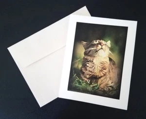 "Sunshine Purrfection" Cat Lover Notecard with Envelope - Picture 1 of 1