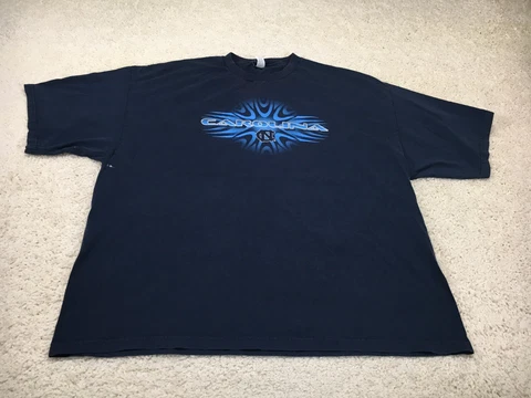 Vintage North Carolina Tar Heels Shirt Mens 3XL XXXL Blue NCAA Football USA 90s Cover