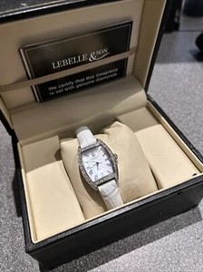 Lebelle & Son 32 echte Diamanten Luxus Swiss Made Damenuhr Boxed und Papiere - Bild 1 von 22
