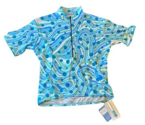 Terry Women's Pop Cycling Jersey - 1900511 (Blue Dots) X-Large - Picture 1 of 4