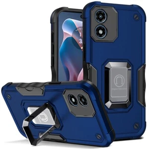 Military Grade Shockproof Hybrid Armor Case with Ring Grip for Motorola Moto G - Picture 1 of 4