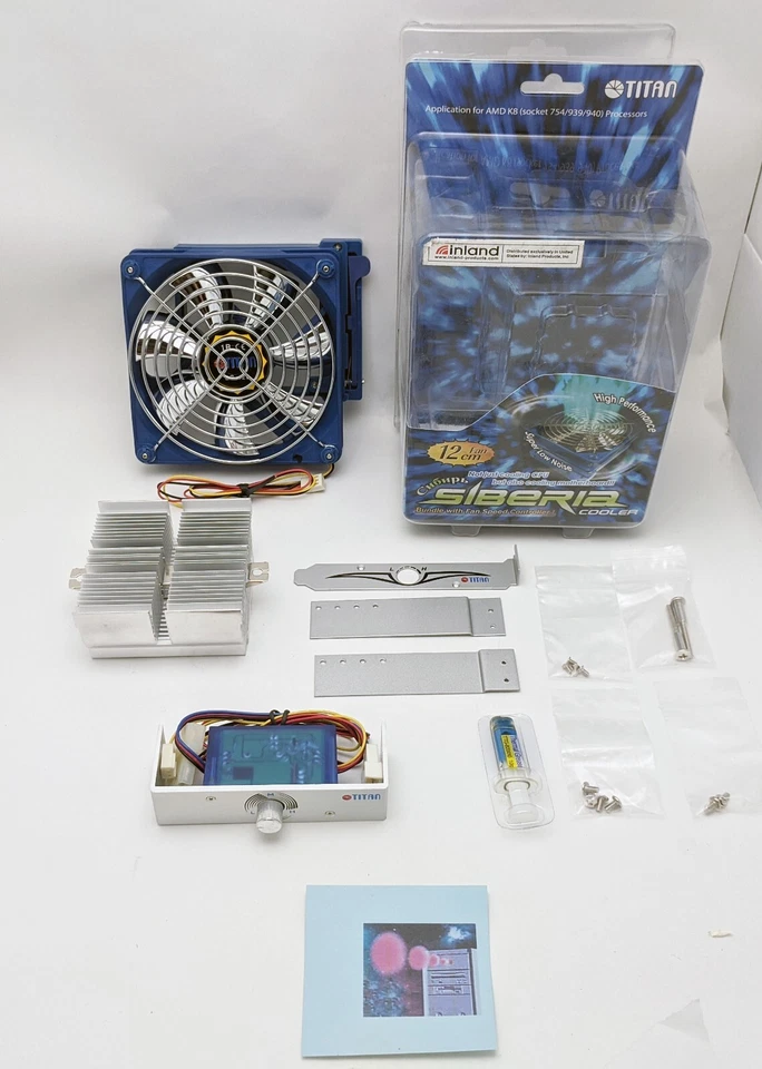 Titan Siberia 120mm Fan CPU Cooler w/Speed Control for AMD K8 Socket 754/939/940 - Image 1 of 4