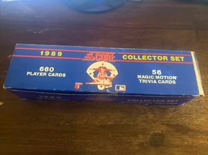 1989 SCORE BASEBALL COMPLETE SET 660 CARDS MINT JOHNSON SMOLTZ BIGGIO ROOKIE - Picture 1 of 4
