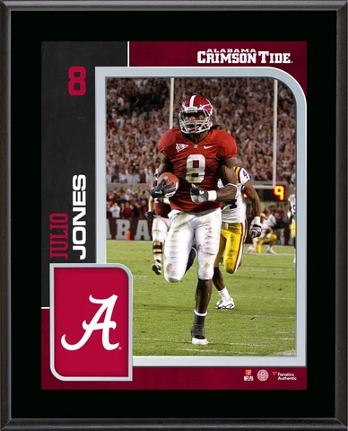 Julio Jones Crimson Tide 10.5x13 Plaque - Fanatics Cover