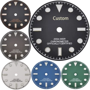 29mm Watch Dial Custom WordArt Logo For NH35 NH36 ETA 2824/2836 Miyota 8215 - Picture 1 of 22
