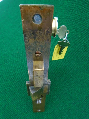 RARE RHC # 2700 1/2 R  READING HARDWARE MORTISE LOCK w/CYLINDER & KEYS  (17542) Cover