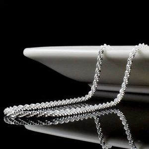 New Women Fashion 925 Silver Plated Chain Anklet Wrist Bracelet 19-3 - Picture 1 of 7