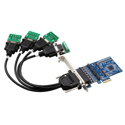 PCIe To 4Port/2Port RS-422 RS-485 Adapter Card PCI-E PCI Express Expansion Card - Image 1 of 4
