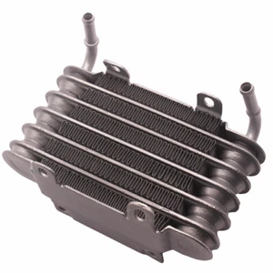 New Universal Racing car and Motorcycle Engine Small Fuel Oil Cooler silver 8mm - Picture 1 of 9