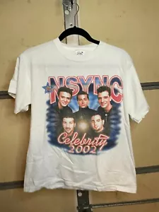 RARE Vintage 2002 Nsync Celebrity Shirt youth XL USED Original - Picture 1 of 4