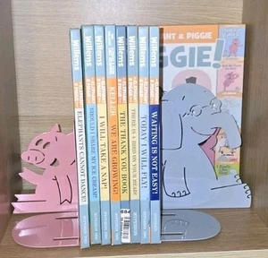 Elefanten- und Schweinchenbücher Menge 8 + Biggie & Buchstützen Mo Willems Hardcover Buch - Bild 1 von 17