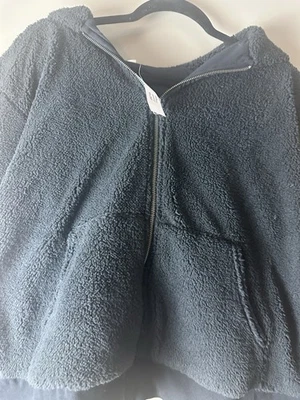 Sudadera con capucha Sherpa XL negra Gap nueva con etiquetas suave cómoda acogedora para mujer - Imagen 1 de 4