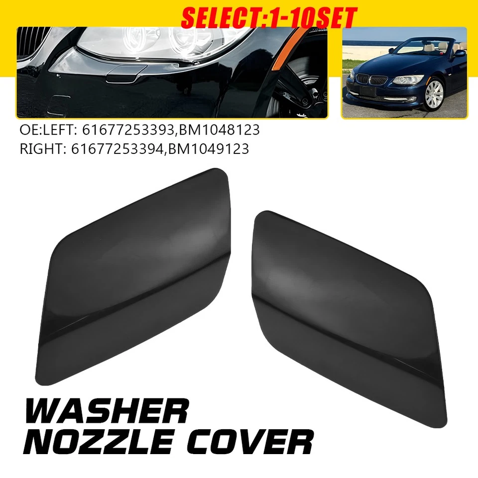 Cubierta de chorro de lavadora de faros para BMW 335i 335is 328i 2011 2012 2013 E92 E93 2-10X Foto 1 de 4