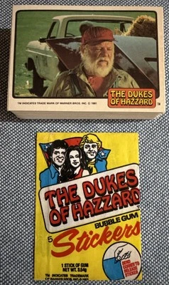 1981 Donruss🔥The DUKES of HAZZARD Stickers Complete Card Set (60) w/Wrapper💥 - Image 1 of 4